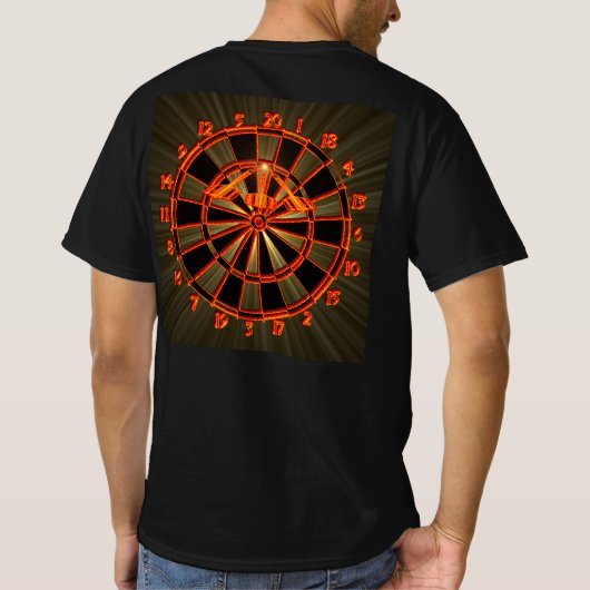 Dartboard Spezialdesign - Strahlen und Supernova Tシャツ (裏面)