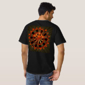 Dartboard Spezialdesign - Strahlen und Supernova Tシャツ (裏面フル)