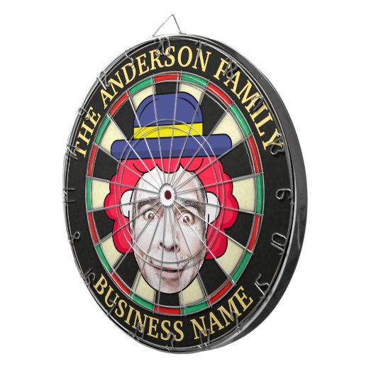 Dartboard with custom text and photo ダーツボード (正面右)