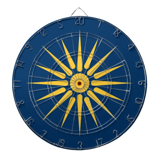 Dartboard with Flag of Macedonia, Greece ダーツボード (正面)