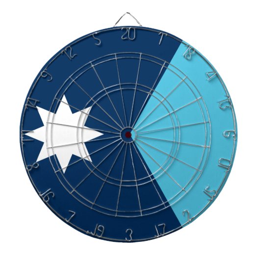 Dartboard with Flag of Minnesota, USA ダーツボード (正面)