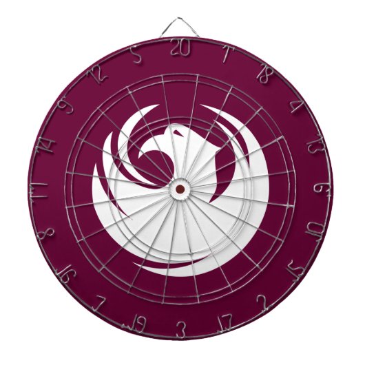 Dartboard with Flag of Phoenix City, Arizona ダーツボード (正面)