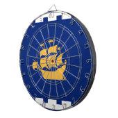 Dartboard with Flag of Quebec City, Canada ダーツボード (正面右)