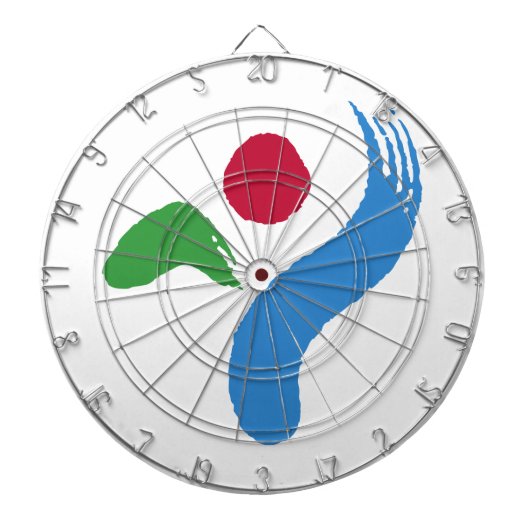 Dartboard with Flag of Seoul, South Korea ダーツボード (正面)