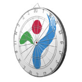 Dartboard with Flag of Seoul, South Korea ダーツボード (正面右)