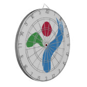 Dartboard with Flag of Seoul, South Korea ダーツボード (正面左)
