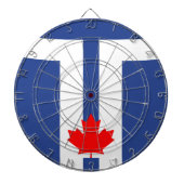 Dartboard with Flag of Toronto, Canada ダーツボード (正面)