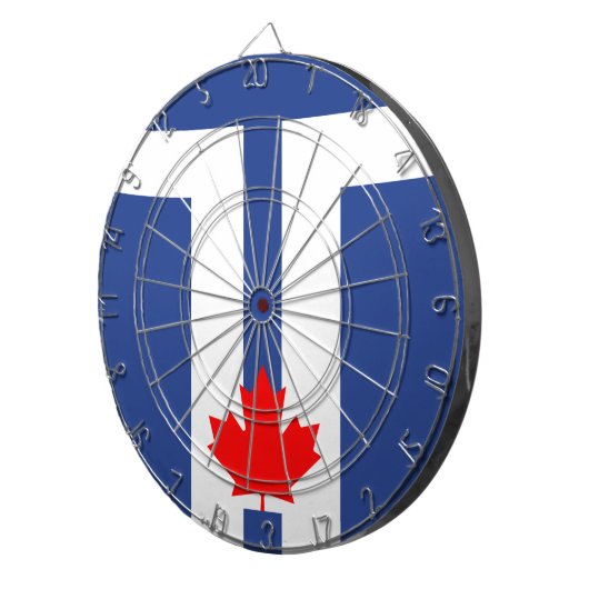 Dartboard with Flag of Toronto, Canada ダーツボード (正面右)