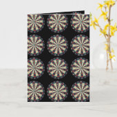 Dartboards_On_Black,_誕生日_Greeting_Card。 カード (黄色い花)