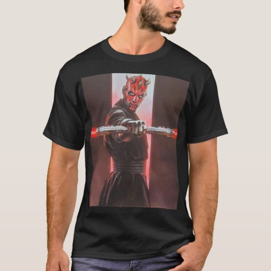 Darth Maul – Dual Saber Fury Tシャツ (正面)