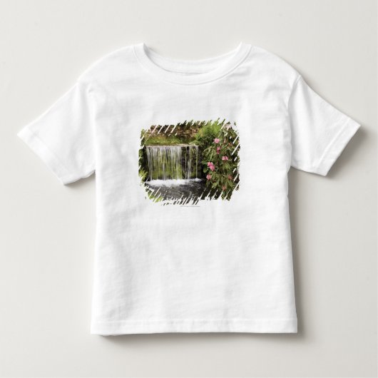 Dartmoorの国立公園の流れそして滝 トドラーTシャツ (正面)