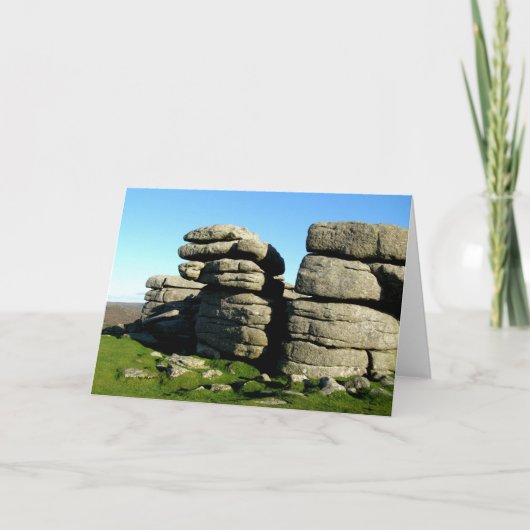Dartmoorの岩山の石 カード (正面)