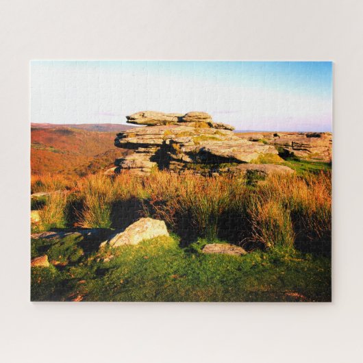 Dartmoorの岩山 ジグソーパズル (横)