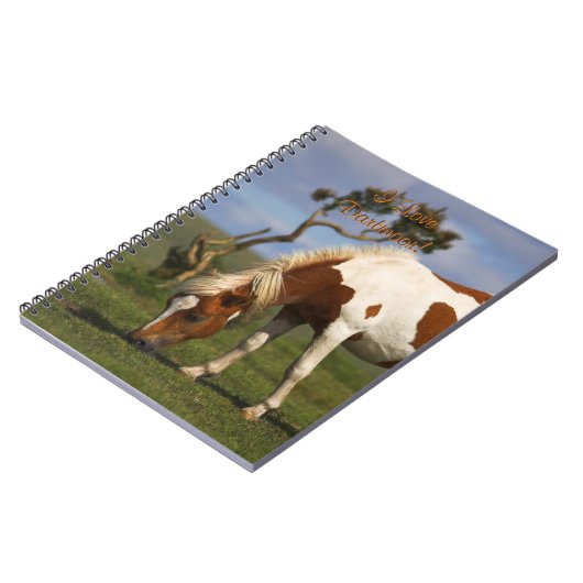 Dartmoorの愛らしい野生の子馬 ノートブック (左側)