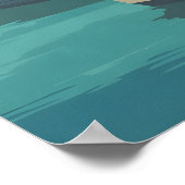 Dartmouth Devon Seaside Travel Poster ポスター (角)