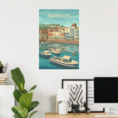 Dartmouth Devon Seaside Travel Poster ポスター (ホームオフィス)