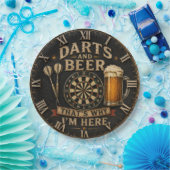 Darts and Beer ペーパープレート (パーティー)