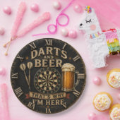 Darts and Beer ペーパープレート (パーティー)