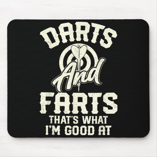 Darts And Farts That's What I'm Good At Funny Dart マウスパッド (正面)