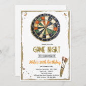 Darts Birthday party Invitation 招待状 (正面/裏面)