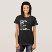 Darts Boy Definition Funny Tシャツ (正面フル)