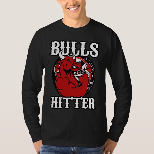 Darts Bull Bullseye Hitter Strong 180 Champions Tシャツ (正面)