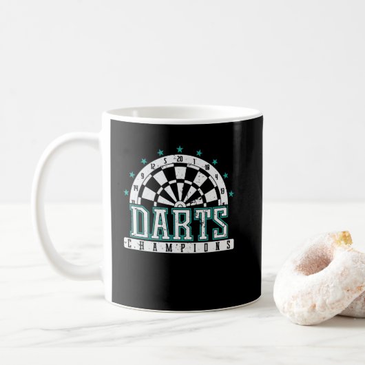 Darts Champion コーヒーマグカップ (ドーナツ)