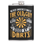 Darts Flask 8オズのおじいさんを過小評価しない フラスク (正面)