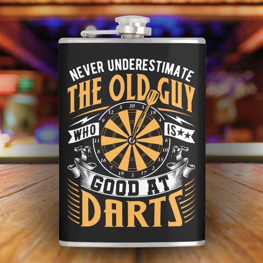 Darts Flask 8オズのおじいさんを過小評価しない フラスク