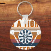 Darts Funny Happiness is a tight Threesome Club Gi キーホルダー (正面)