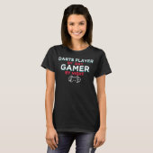 Darts Player By Day Gamer By Night Dart Board Hum Tシャツ (正面フル)