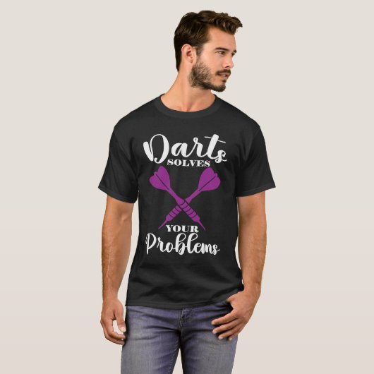 Darts Solves Your Problems I Darts Tシャツ (正面フル)