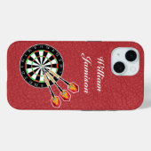 Darts sport with Dartboard and Darts personalize Case-Mate iPhoneケース (裏面 (横))