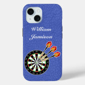 Darts sport with Dartboard and Darts personalize Case-Mate iPhoneケース (裏面)