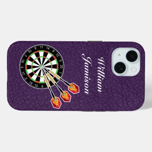 Darts sport with Dartboard and Darts personalize Case-Mate iPhoneケース (裏面 (横))