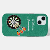 Darts sport with Dartboard and Darts personalize Case-Mate iPhoneケース (裏面 (横))