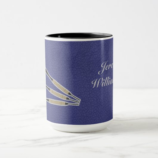 Darts Three darts on Custom background personalize マグカップ (中央)