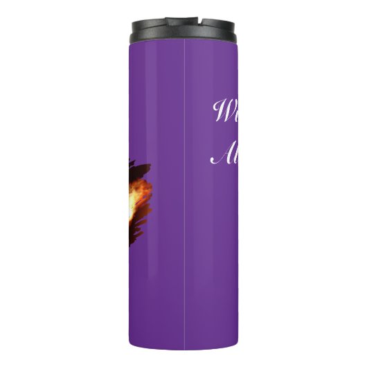 Darts - with Flaming Dart image - Personalize タンブラー (裏面)