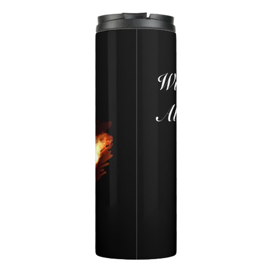 Darts - with Flaming Dart image - Personalize タンブラー (裏面)