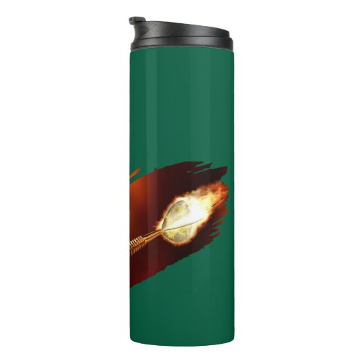 Darts - with Flaming Dart image - Personalize タンブラー (回転右)