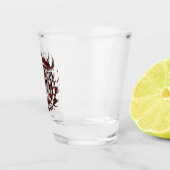 Dartscheibe Feuer Stier Bulle Spezialdesign ショットグラス (右)