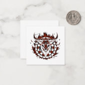 Dartscheibe Feuer Stier Bulle Spezialdesign ノートカード (正面/裏面インサイチュ)