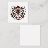Dartscheibe Feuer Stier Bulle Spezialdesign ノートカード (正面/裏面)