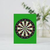 darttarget_Vector_Clip art DARTS DARTBOARD TARGET ポストカード (スタンド正面)