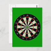 darttarget_Vector_Clip art DARTS DARTBOARD TARGET ポストカード (正面/裏面)