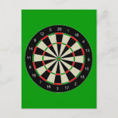 darttarget_Vector_Clip art DARTS DARTBOARD TARGET ポストカード (正面)