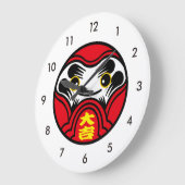 Darumaの人形は持って来ます"素晴らしい幸運"の（のDaikichiの）を ラージ壁時計 (傾斜)