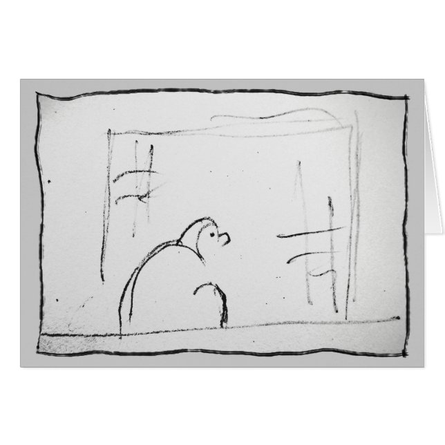 Darumaの元の禅の絵画のめい想 (正面横)