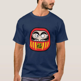 Darumaの幸運の人形のTシャツ Tシャツ
