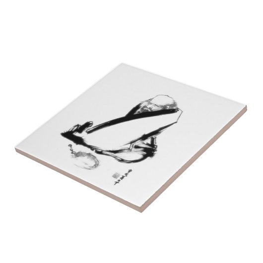 Darumaの禅の黙想 タイル (側面)